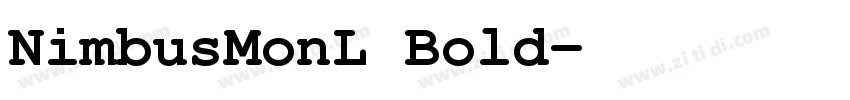 NimbusMonL Bold字体转换